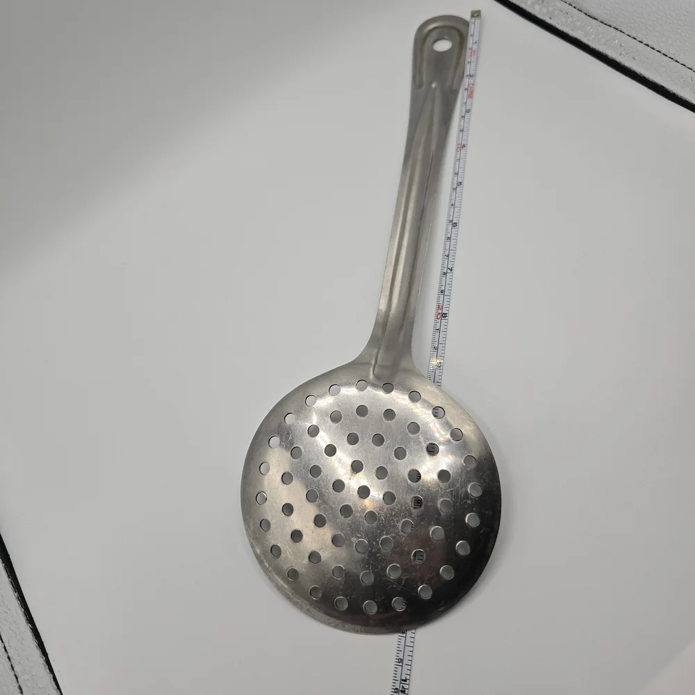 Stainless Skimmer Strainer Spoon Inox Rostfrei Utensil Heavy Duty 13.5” Long